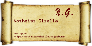 Notheisz Gizella névjegykártya