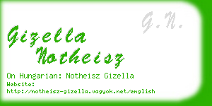 gizella notheisz business card